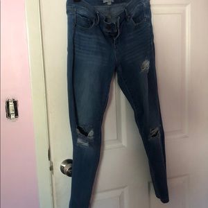 New York & Company Ripped Denim Jeans